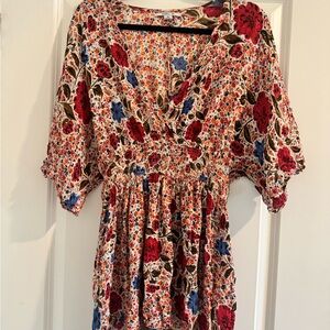 Floral V-Neck Women's dress